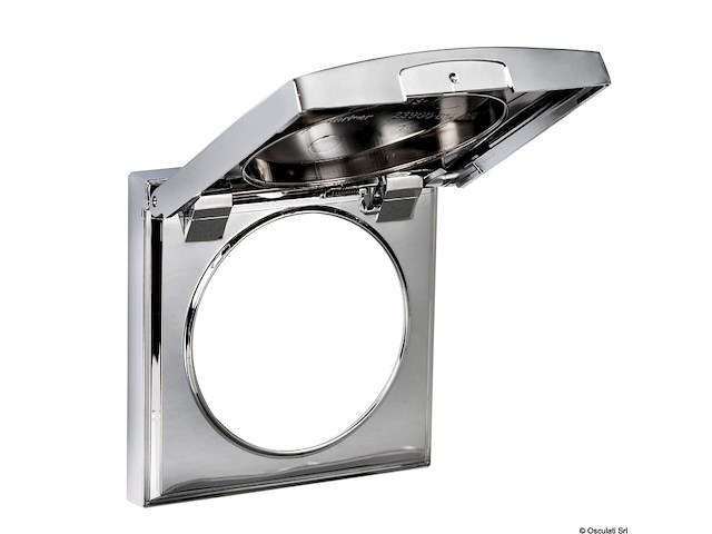 Cornice con coperchio cromata