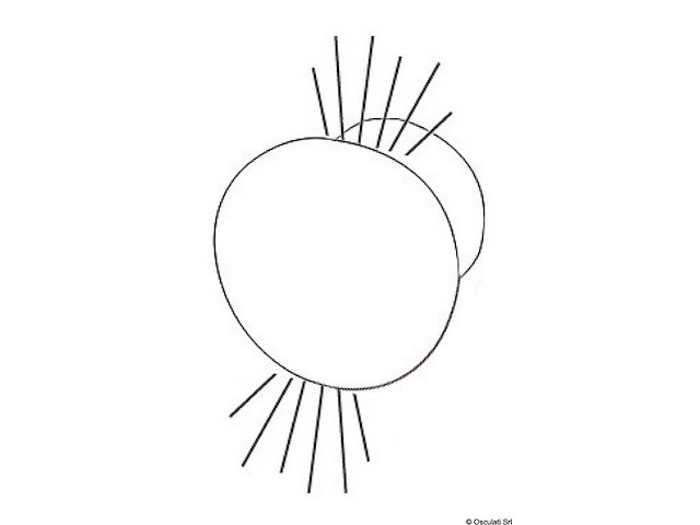 Luci di cortesia LED ROUND luce blu doppio fascio