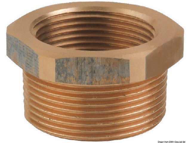 Riduzione in bronzo M-F da 1/2" x 3/8"