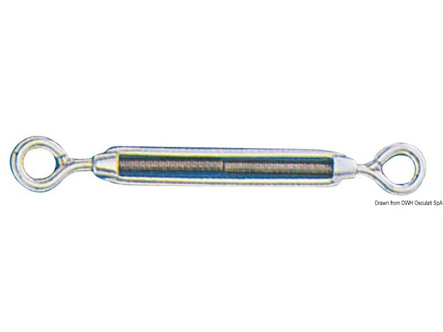 Tenditore inox 2 occhi 8 mm