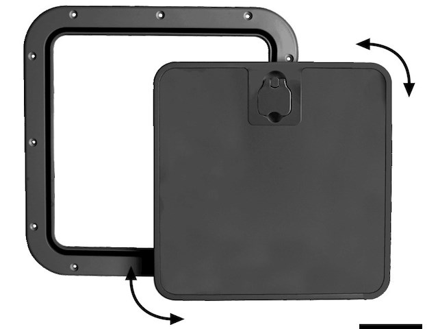 Portello estraibile nero