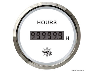 Contaore digitale bianco/lucida