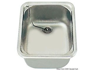 Lavello rettangolare 280 x 380 mm