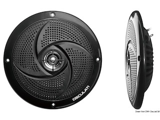 Coppia di casse stereo ultra piatte doppio cono nere 4"