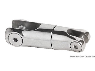 Attacco girevole inox 8 mm