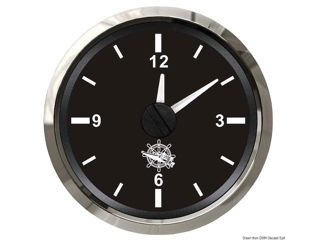 Orologio al quarzo nero/lucida