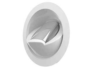 Doccia c/miscelatore Saturn base verticale bianca