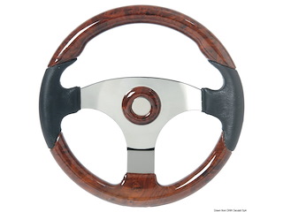 Volante Technic nero/radica