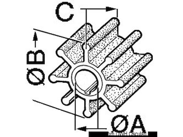 Girante YAMAHA 115/250 HP