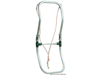 Scaletta per gommoni snodata 2 gradini