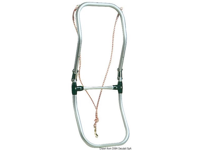 Scaletta per gommoni snodata 2 gradini