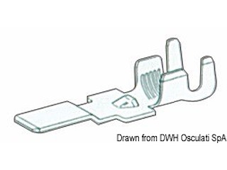 Faston maschio per cavi 4/6 mm²