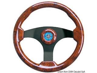 Volante Technic nero/radica