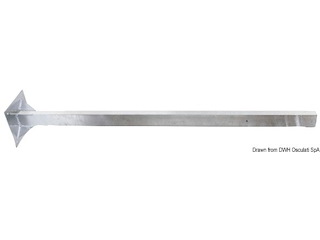 Palo acciaio zincato altezza 160 cm