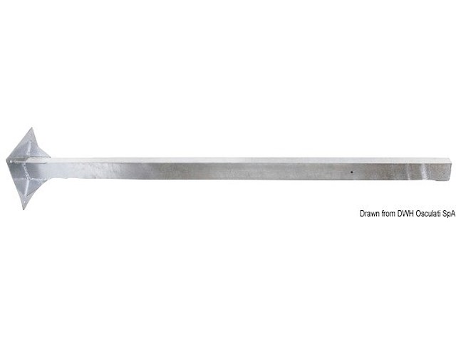 Palo acciaio zincato altezza 160 cm