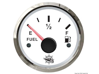Indicatore carburante 10-180/240-33 ohm bianco/lucido