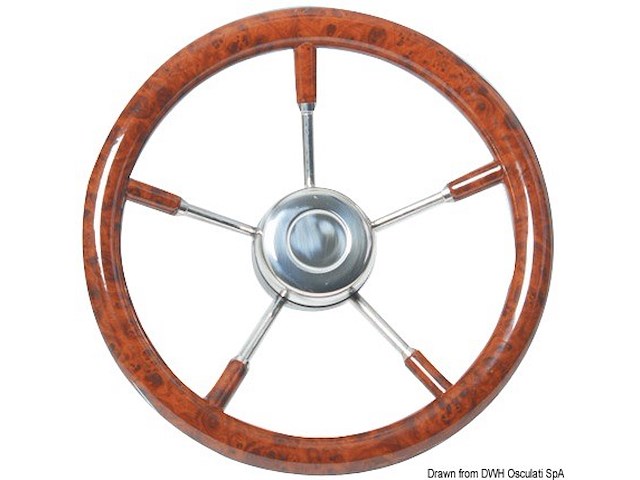 Volante mm 350 cubicato radica