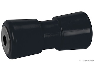 Rullo centrale nero 185 mm Ø foro 21 mm