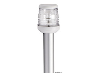 Asta 100 cm fanale 360° bianco a parete