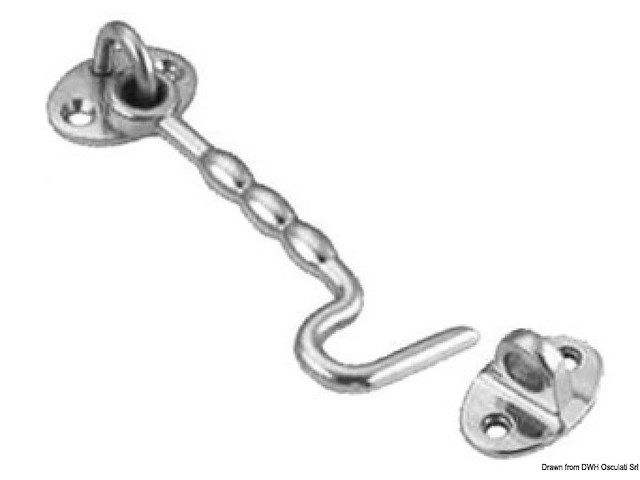 Gancio inox  mm. 75 tipo USA