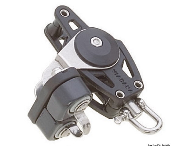 Bozzello 1 puleggia arricavo e strozzascotte A