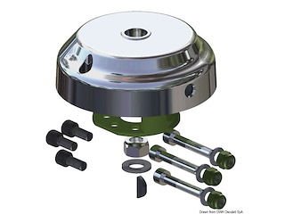 Dispositivo antifurto X90 coprimozzo 90° cromato