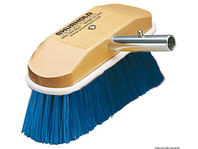 Spazzolone 8" fibre morbide blu