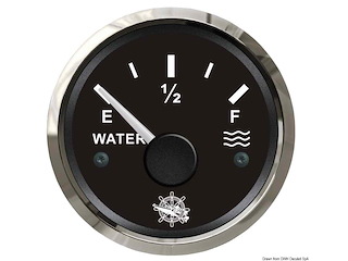 Indicatore livello acqua 10-180 ohm nero/lucida