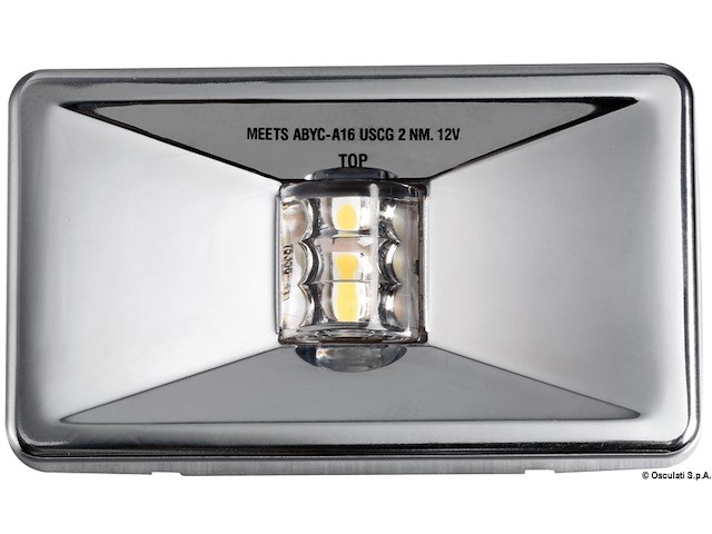 Fanale rettangolare Mouse Stern corpo inox