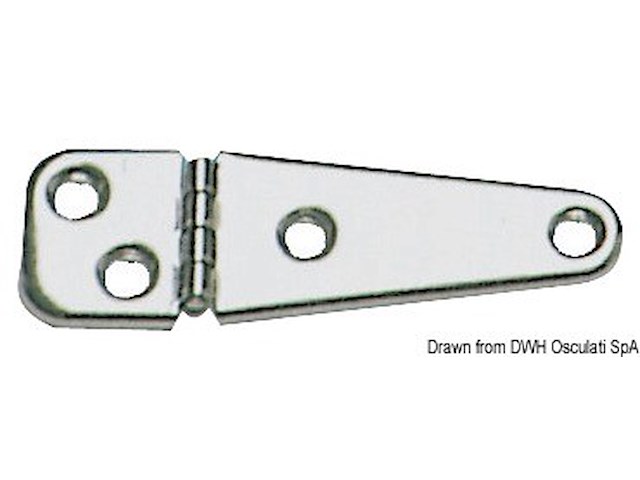 Cerniera inox stampata 103x32