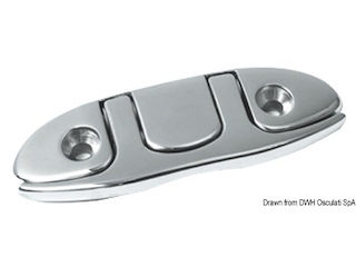 Bitta abbattibile inox 115x45 mm