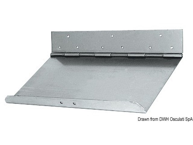 Coppia lame flap inox 75 x 23 cm