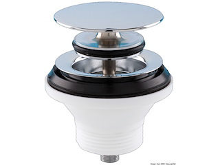 Piletta con tappo a fungo cromato