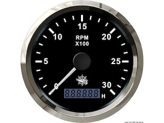 Contagiri 0-3000 RPM bianco/lucida