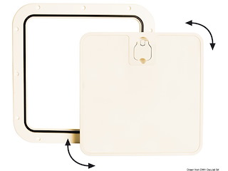 Portello estraibile crema 375 x 375 mm