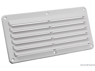 Presa aria nylon 125 x 260 mm bianca