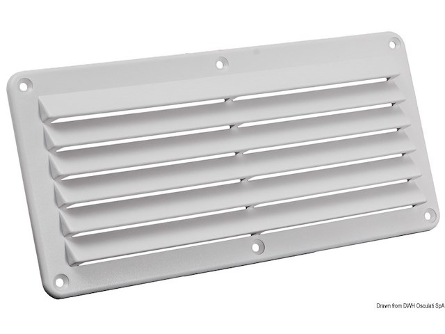 Presa aria nylon 125 x 260 mm bianca