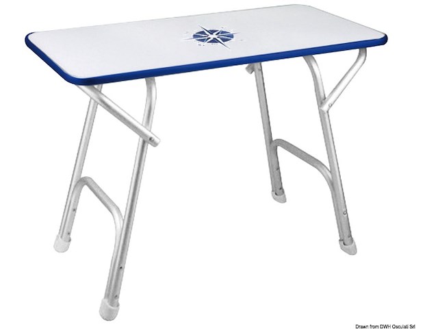 Tavolo pieghevole rettangolare 80x40 cm.