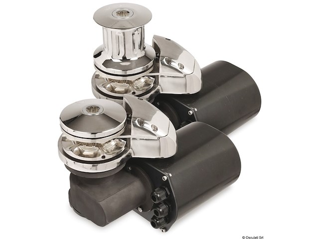 Verricello inox verticale CL-P  1000W 12V - C. 8mm