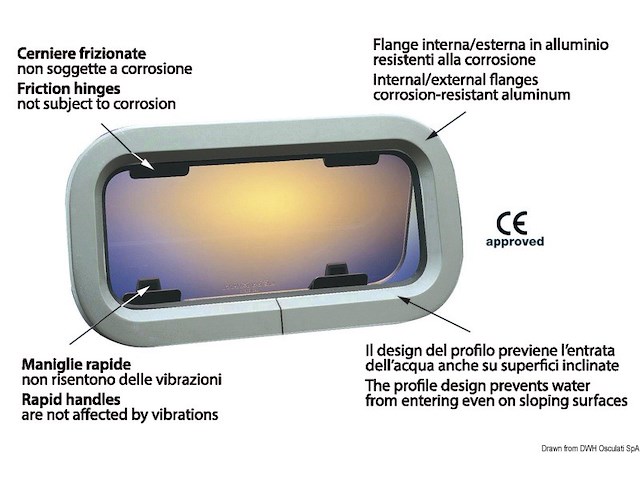 Oblò Lewmar Standard 2