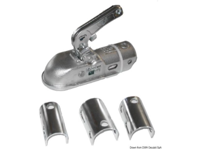 Gancio traino tondo da 35 a 50 cm max 1300 kg