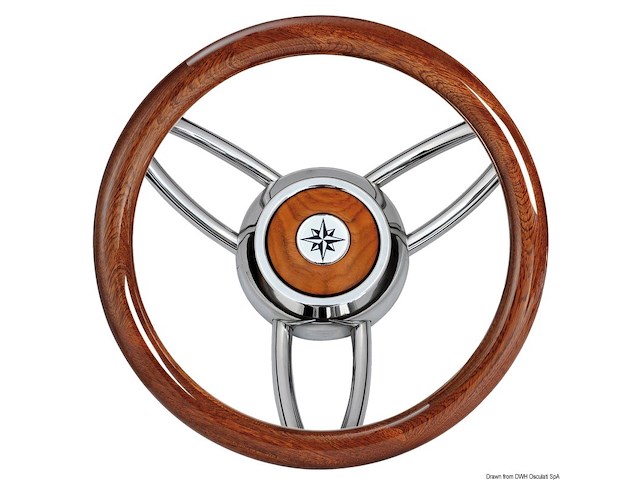 Volante Bliz legno lucido mogano