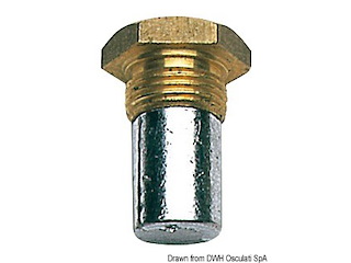 Tappo zinco 18x1,50 Ø 15x35