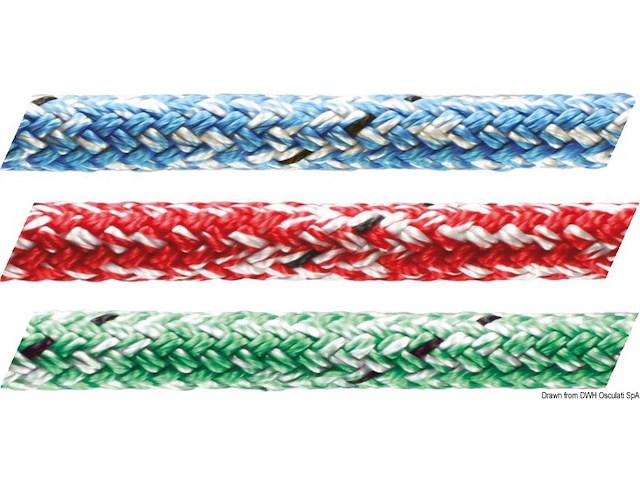 Cima Marlow Doublebraid marble color blu 6 mm