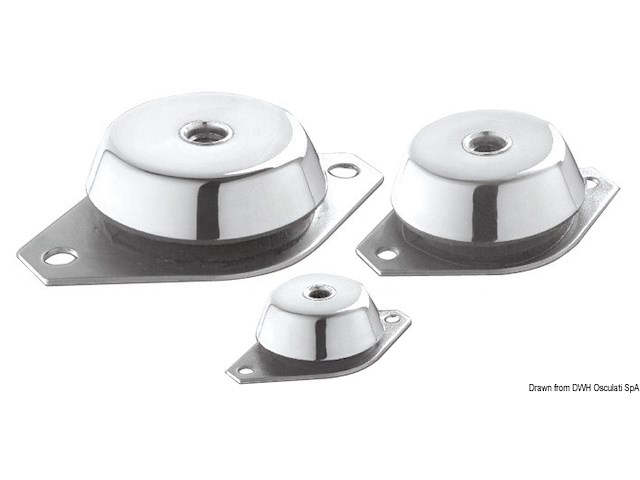 Supporto antivibrante zincato 100 kg