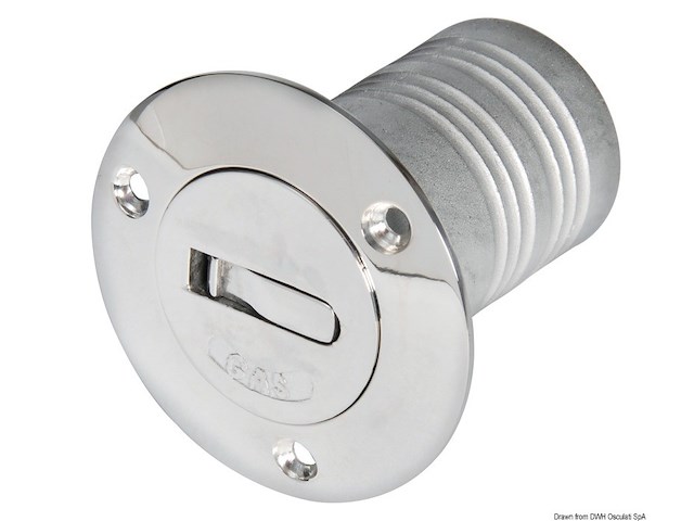 Tappo imbarco ottone cromato Water 38 mm