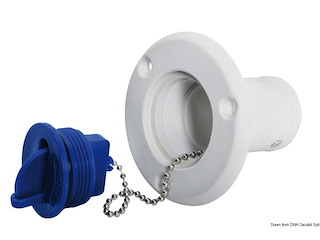 Tappo nylon Water azzurro 38 mm