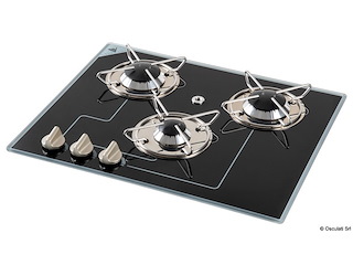 Piano a gas 3 fuochi 505 x 410 mm