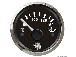 Indicatore temperatura olio 50/150° nero/lucida