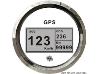 Log con bussola e totalizzatore GPS bianco/lucida